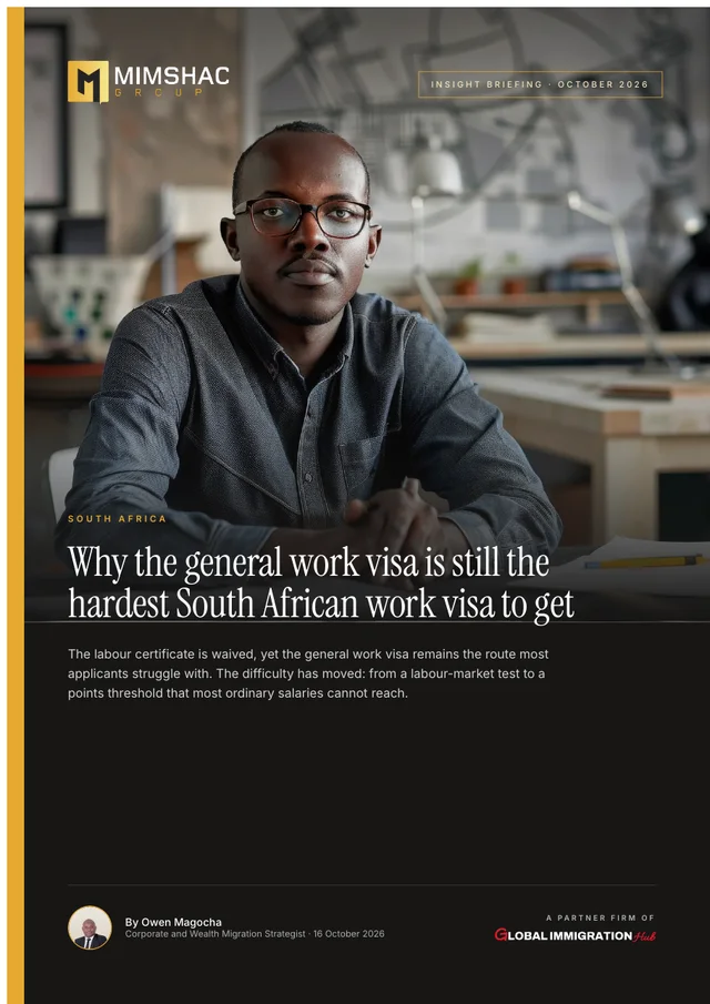 Cover of Why the general work visa is still the hardest South African work visa to get
