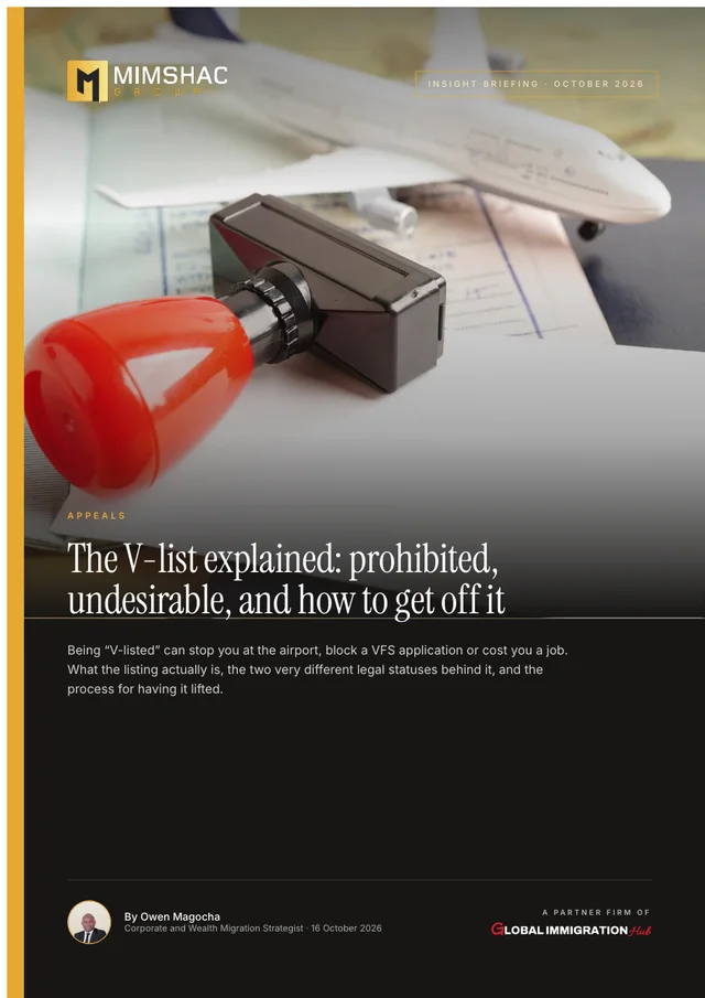 Cover of The V-list explained: prohibited, undesirable, and how to get off it