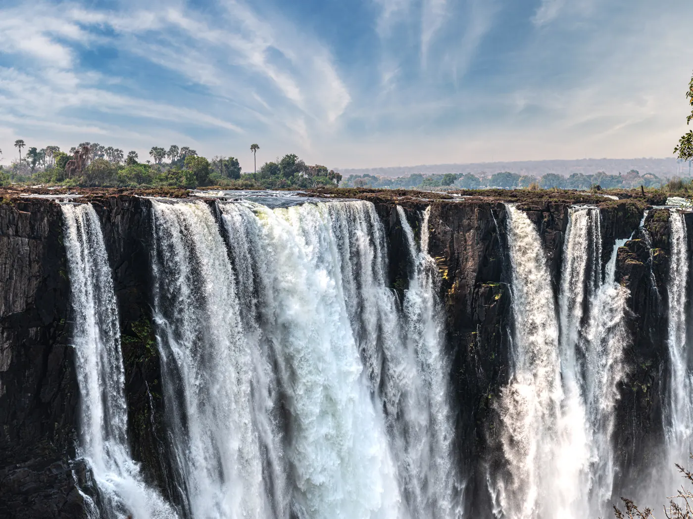 The great Victoria Falls view from Zimbabwe side